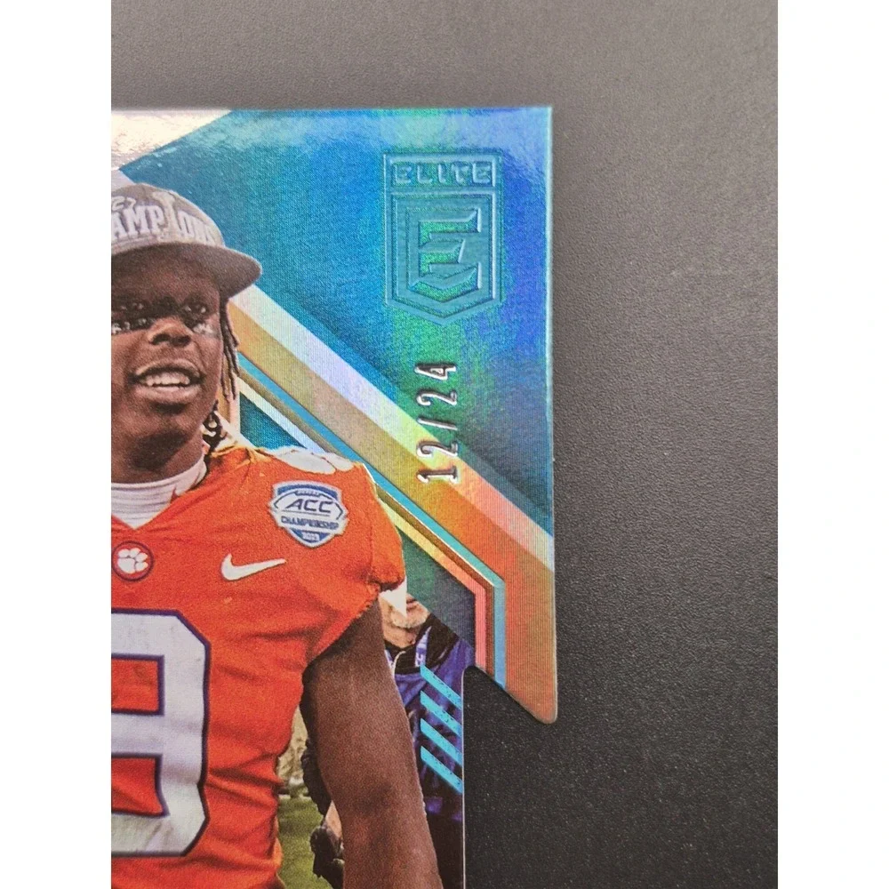 2021 Donruss Elite Travis Etienne Jr #191 Rookie Status Die Cut /24 (RC) Jaguars